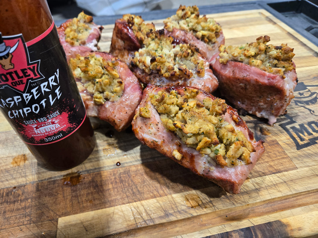 Stuffed Pork Loin - Motley Que
