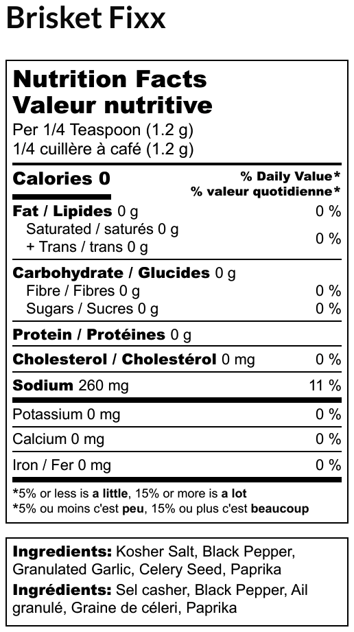 Brisket Fixx Bulk Bag