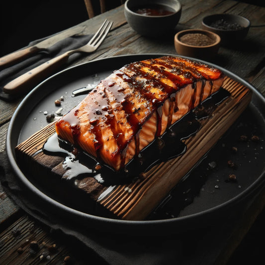 Motley Que's Cedar-Planked Salmon with a Twis