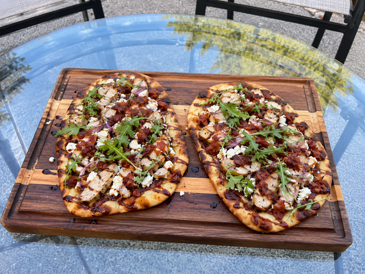 Raspberry Chipotle BBQ Chicken Flatbread