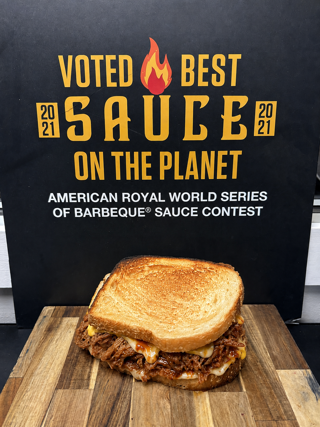 Pulled Pork Grilled Cheese on Sourdough