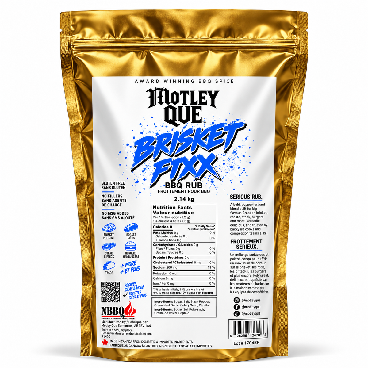 Wholesale- Brisket Fixx Bulk Bag Case of 4