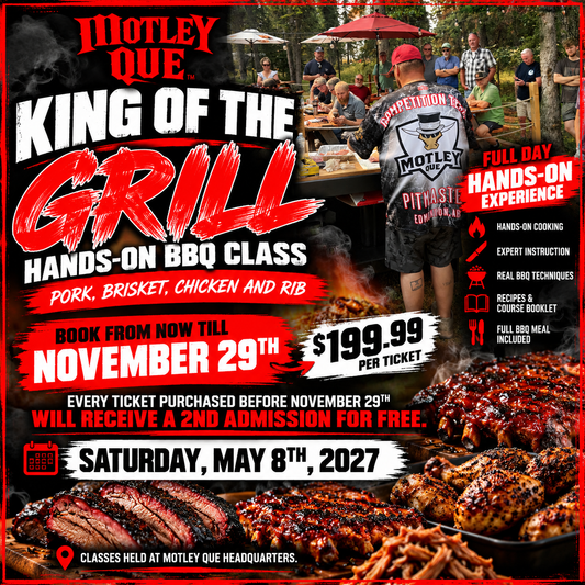 King of the Grill – Full-Day Hands-On BBQ Class | May 8, 2027