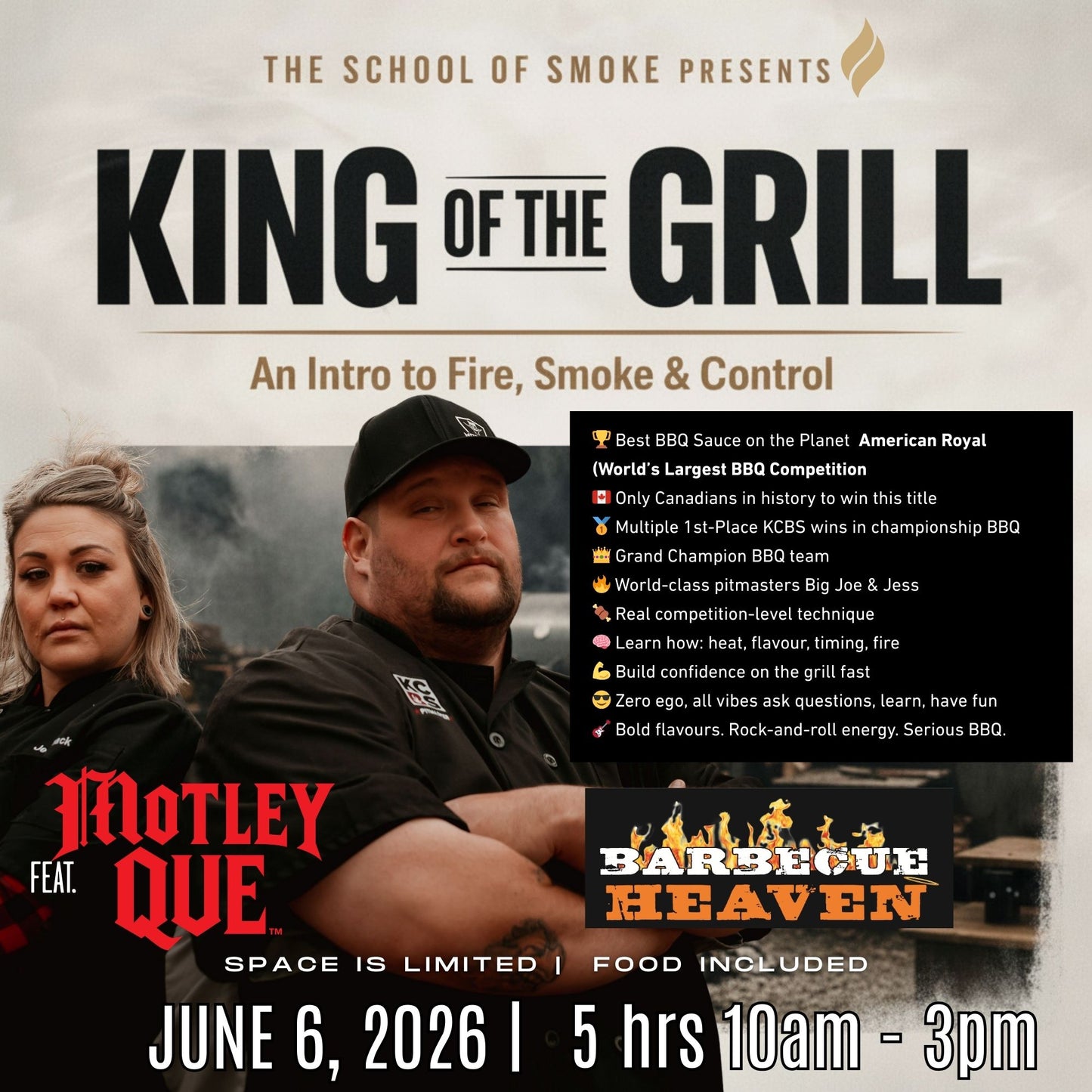 King of the Grill - BBQ Heaven June 6th