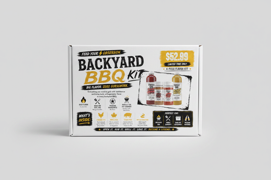 Backyard BBQ Kit White Box Mockup