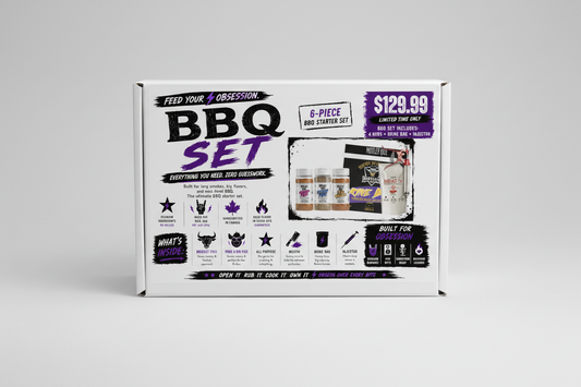 BBQ Set White Box Mockup