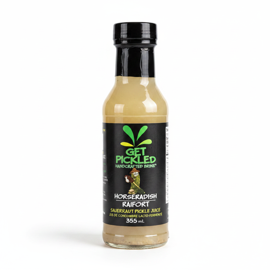 Get Pickled Horseradish Pickle Juice Mockup