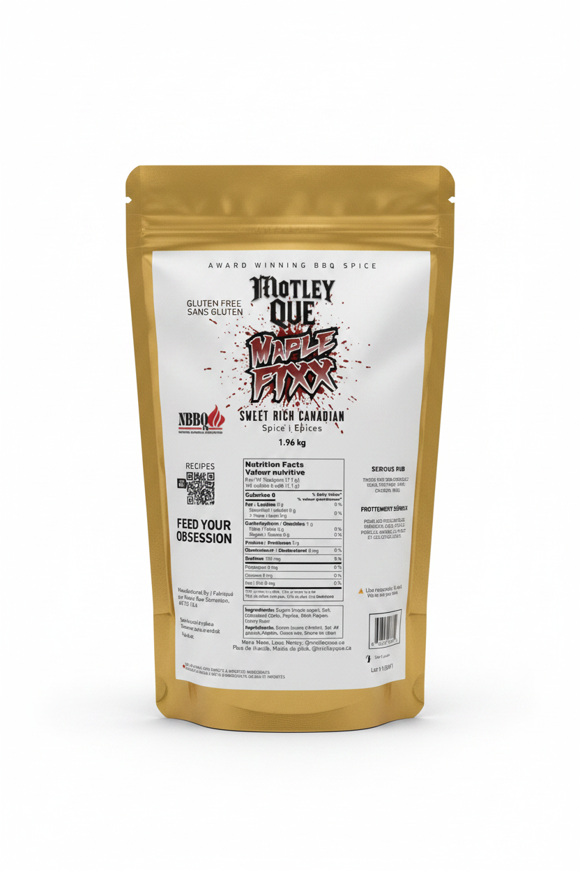 Maple Fixx gold bag with white label replacement