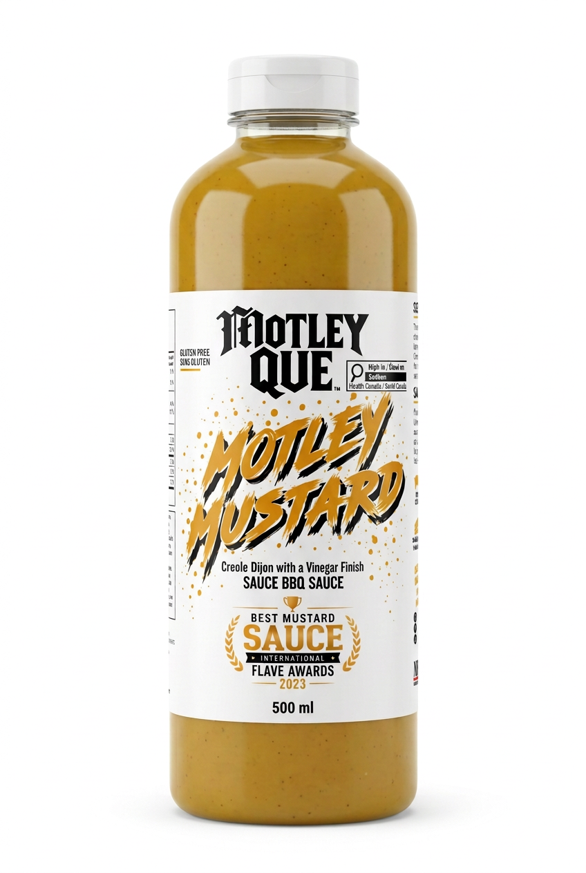 Motley Mustard 500 ml bottle mockup