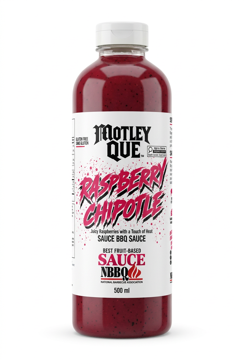 Raspberry Chipotle bottle mockup